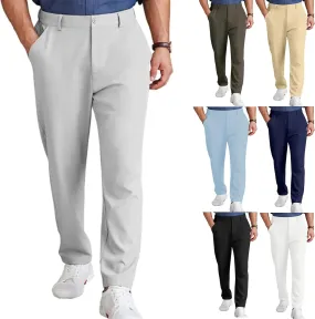 Golf Joggers for Men Lightweight Stretch Slim Fit Dress Pants Business Casual Work Golf Pants with Pockets