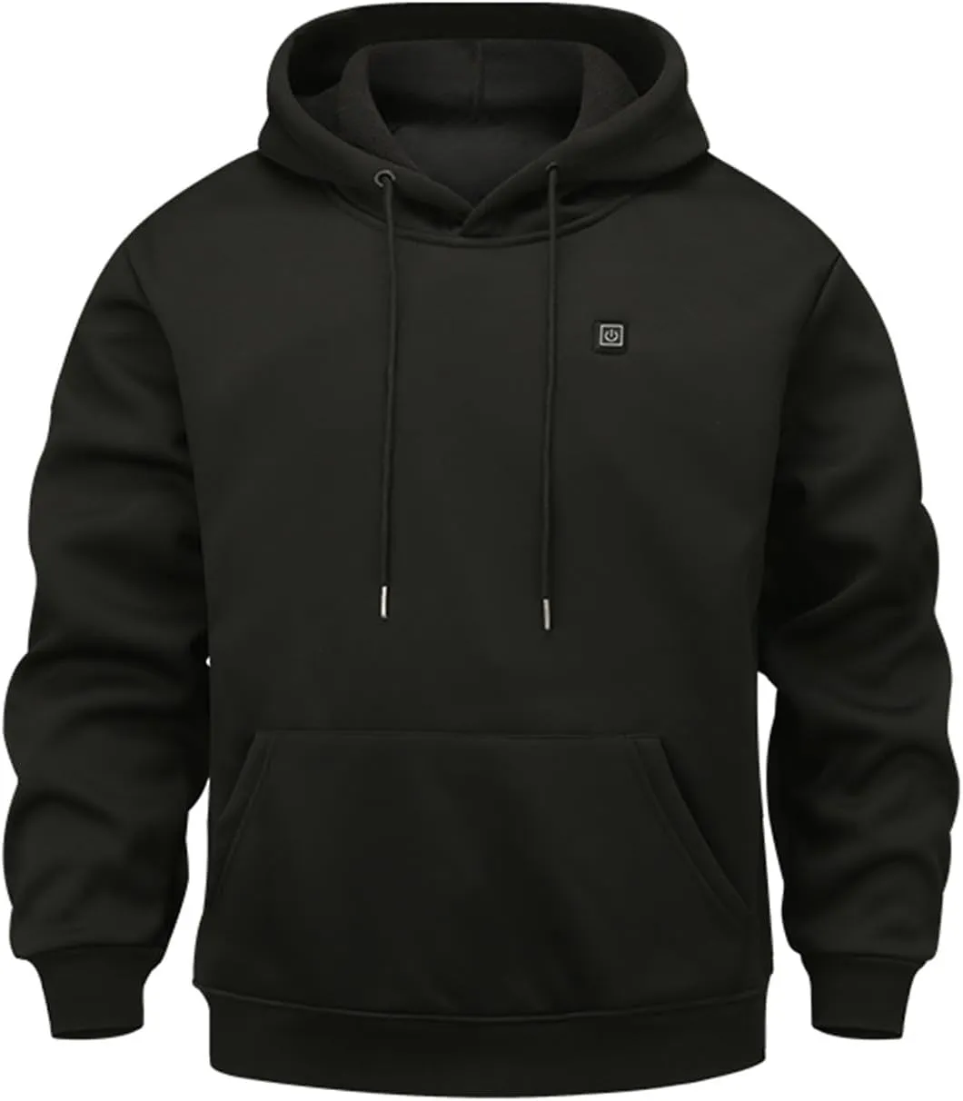 Heated Hoodie for Men and Women - USB Electric Warming Pullover Sweatshirt Coat