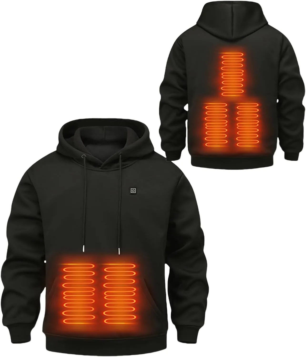 Heated Hoodie for Men and Women - USB Electric Warming Pullover Sweatshirt Coat
