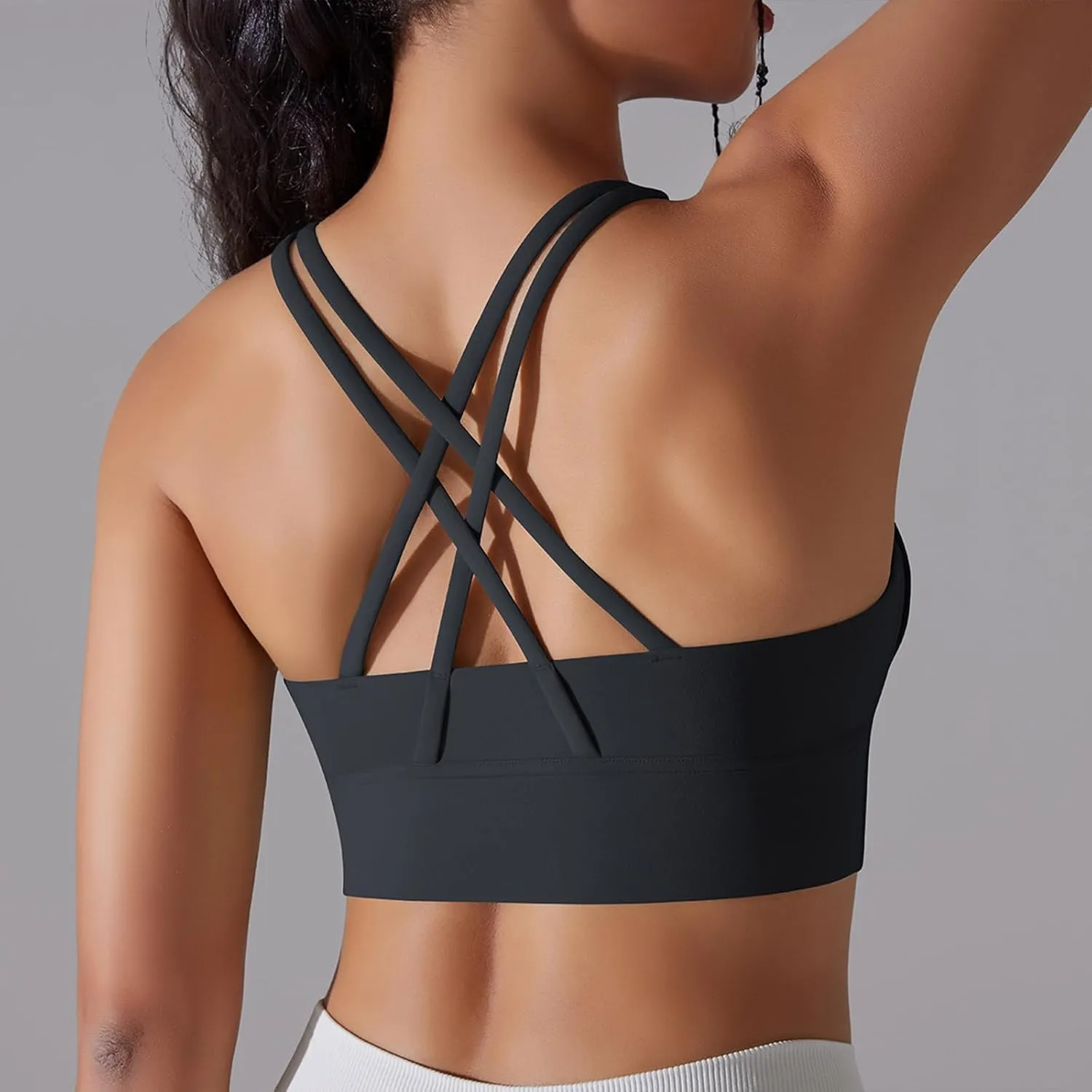 HGps8w Workout Tank Tops for Women Quick Dry Sleeveless Cropped Shirts Sexy Basic Yoga Bra Tanks with Built in Shelf Bra