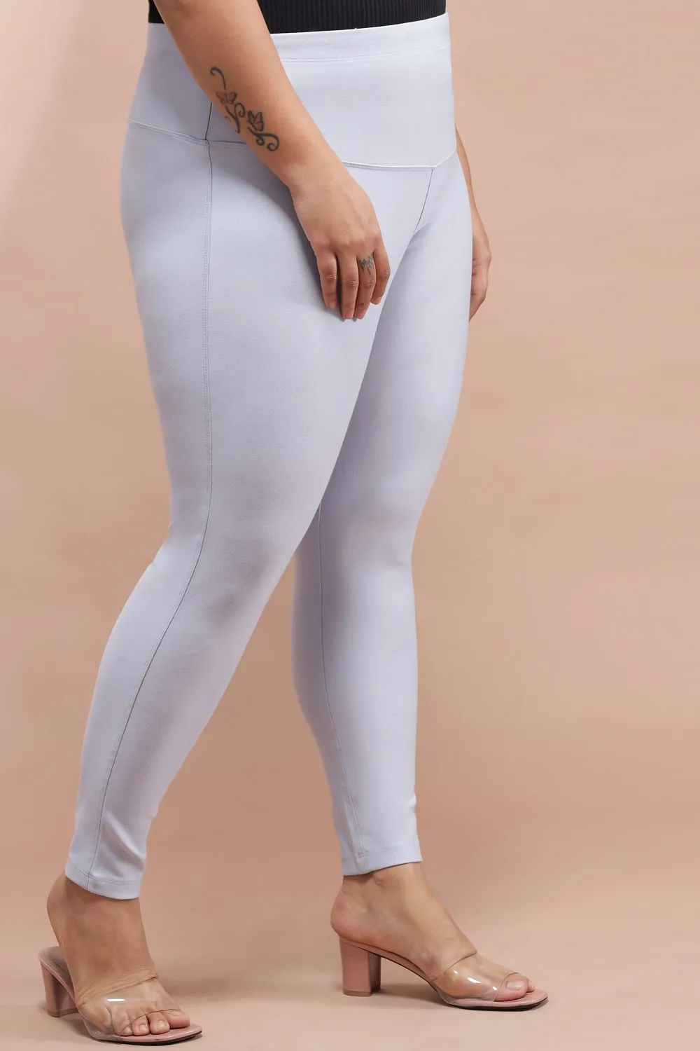 Ice Blue Tummy Tucker Jeggings