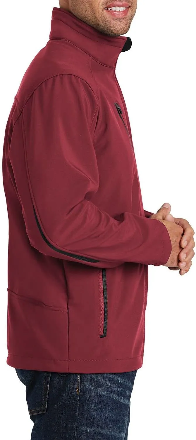 JustBlanks Mens Full-Zip Wind and Water Resistance Jackets Welded Soft Shell Jacket