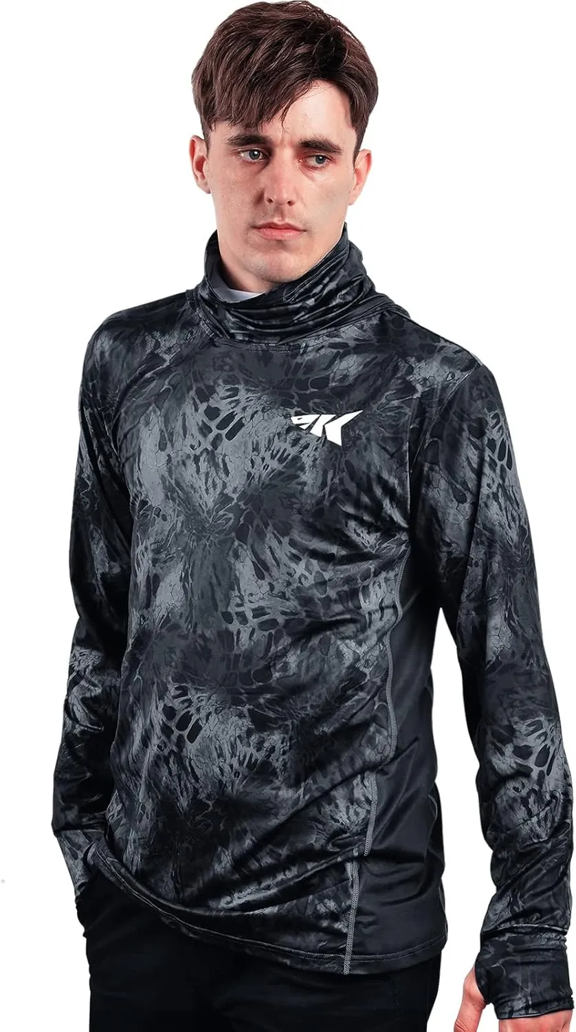 KastKing UPF 50 Fishing Hoodie Shirt for Men and Women, Long Sleeve Fishing Hiking Shirt, Breathable Moisture Wicking
