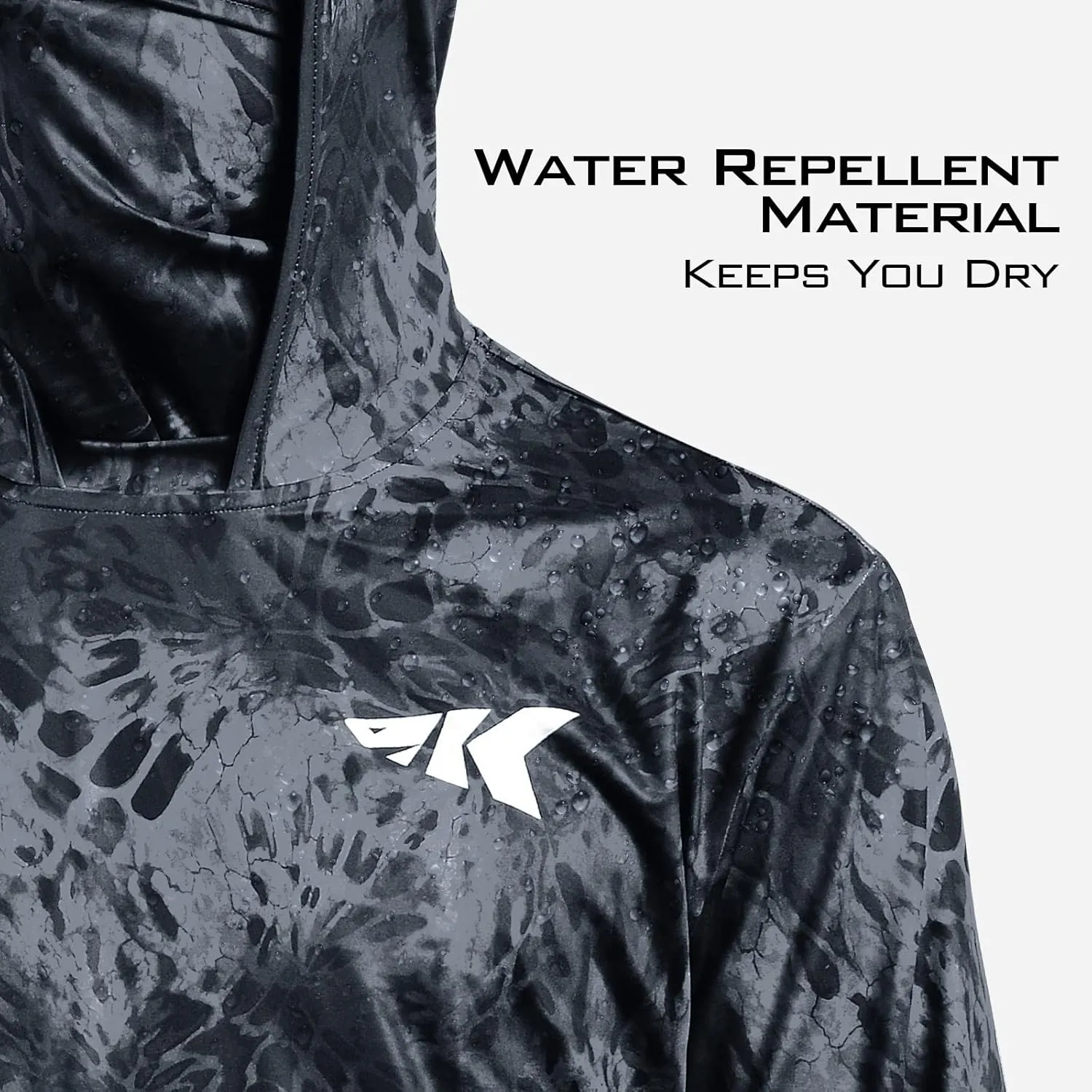 KastKing UPF 50 Fishing Hoodie Shirt for Men and Women, Long Sleeve Fishing Hiking Shirt, Breathable Moisture Wicking