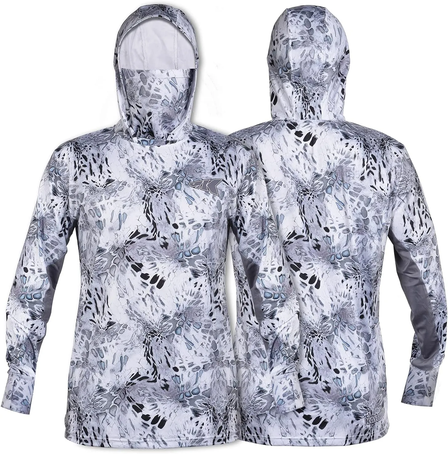 KastKing UPF 50 Fishing Hoodie Shirt for Men and Women, Long Sleeve Fishing Hiking Shirt, Breathable Moisture Wicking