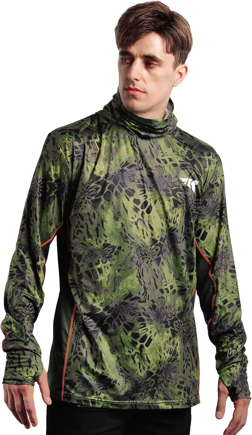 KastKing UPF 50 Fishing Hoodie Shirt for Men and Women, Long Sleeve Fishing Hiking Shirt, Breathable Moisture Wicking