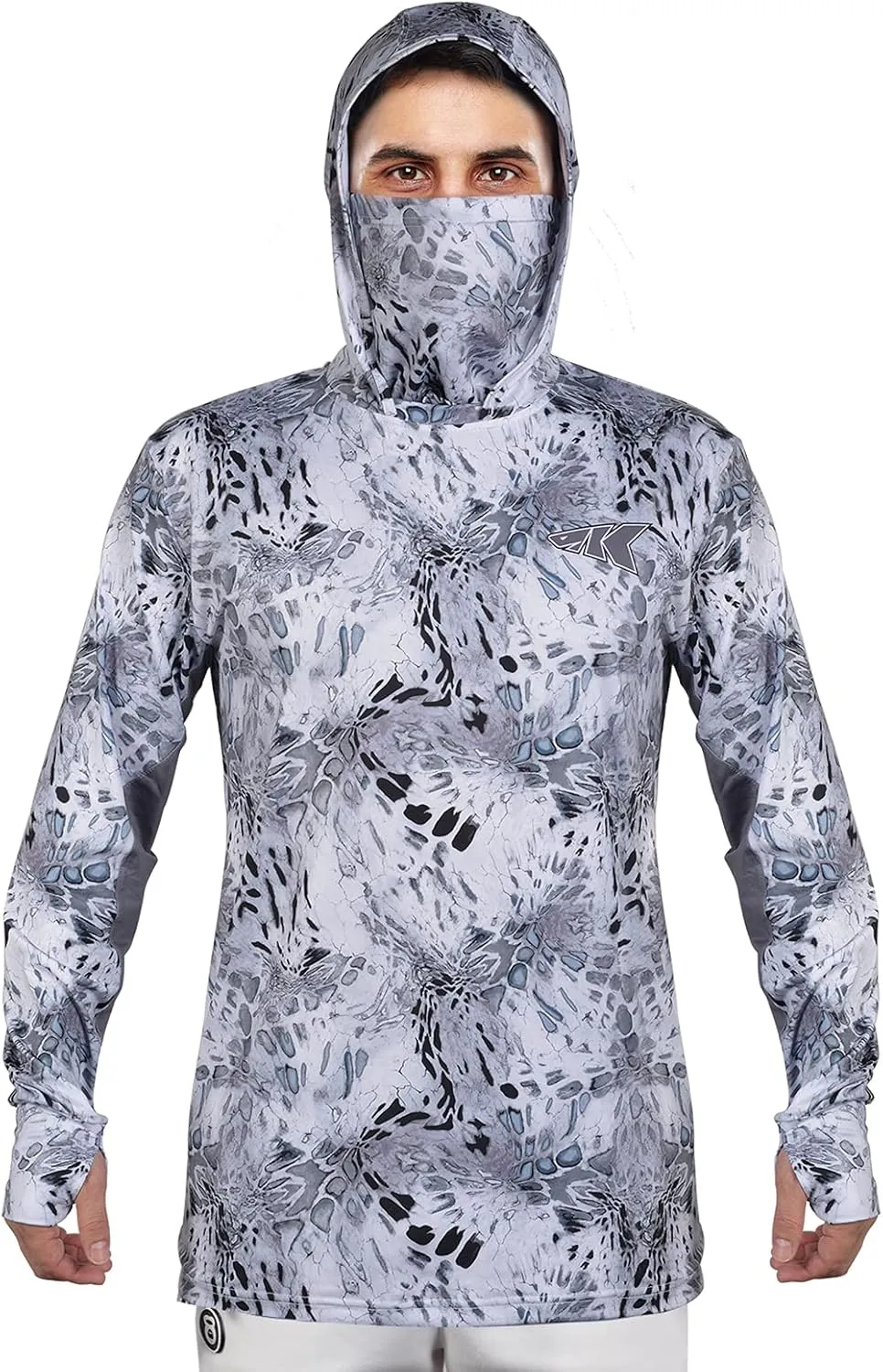 KastKing UPF 50 Fishing Hoodie Shirt for Men and Women, Long Sleeve Fishing Hiking Shirt, Breathable Moisture Wicking