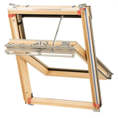 Keylite Pine Centre Pivot Roof Window Hi-Therm Standard Electric - All Sizes
