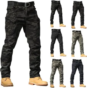 Mens Resort Wear 2025 Camo Cargo Pants Y2k Men Baggy Camouflage Pants Oversized Joggers Trousers Sweatpants with Pockets