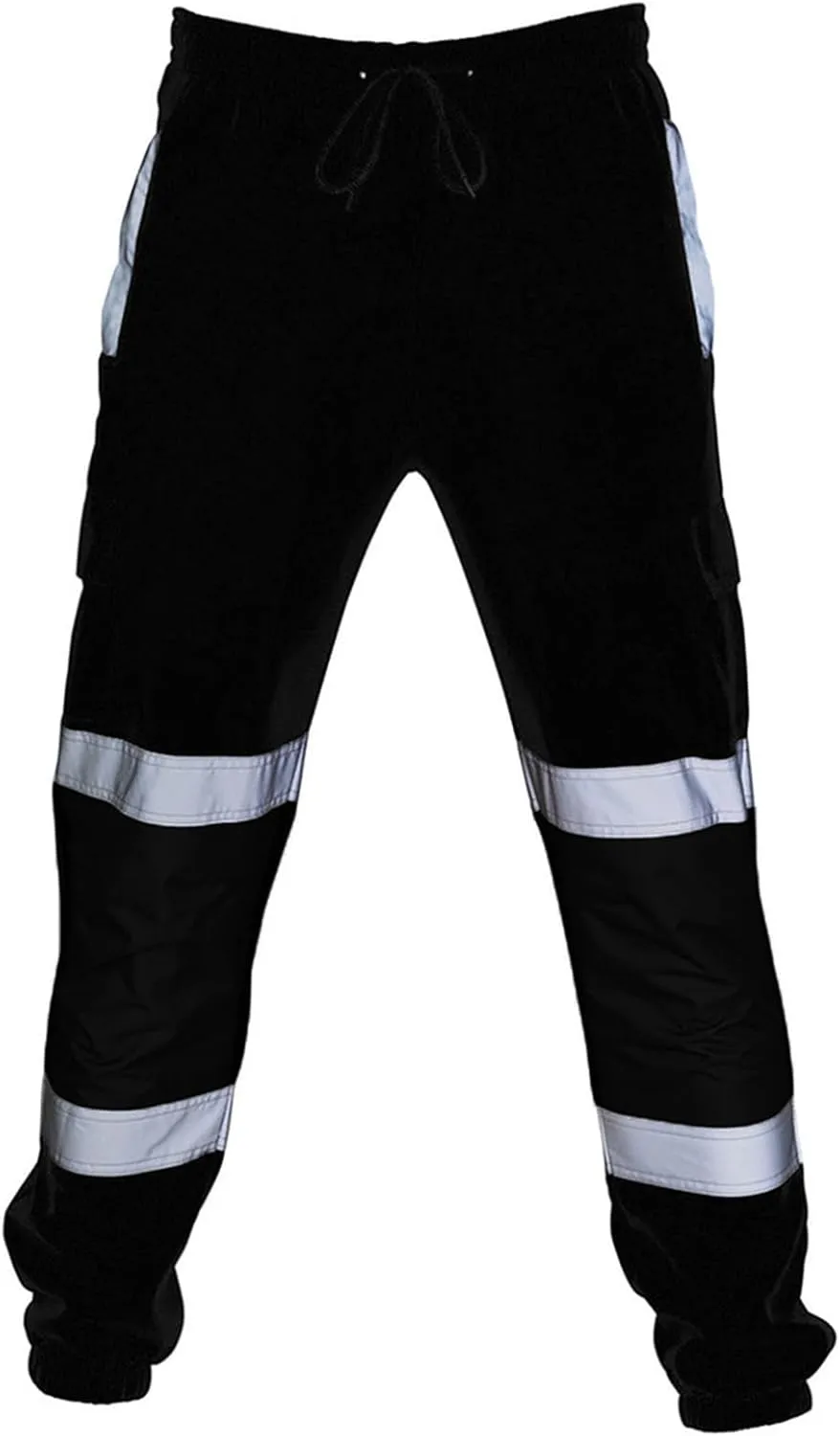 Safety Pants for Men Reflective High Visibility Cargo Pants Class Hi-Vis Workwear Work Trousers with Multiple Pockets