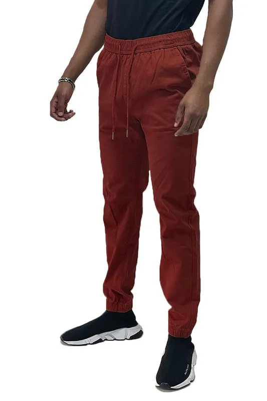 Solid Stretch Cargo Jogger in multiple colors