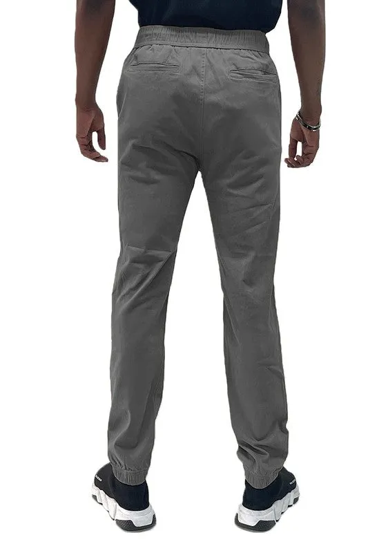 Solid Stretch Cargo Jogger in multiple colors