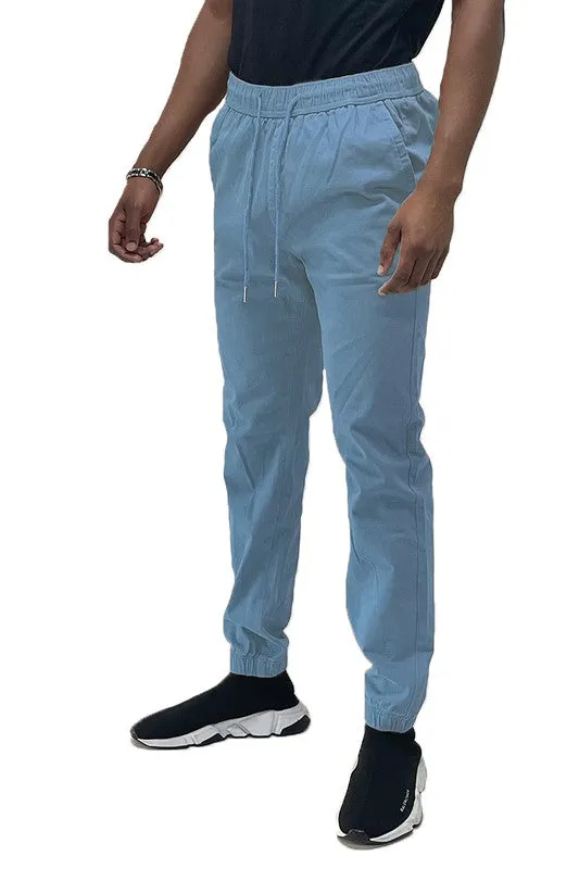 Solid Stretch Cargo Jogger in multiple colors