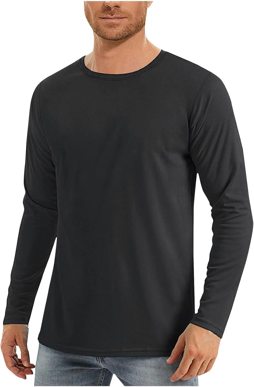 Sun Shirts for Men Casual UPF 50  Fishing Shirt Outdoor Quick Dry SPF UV Rash Guard Long Sleeve Swim Shirts Loose Fit