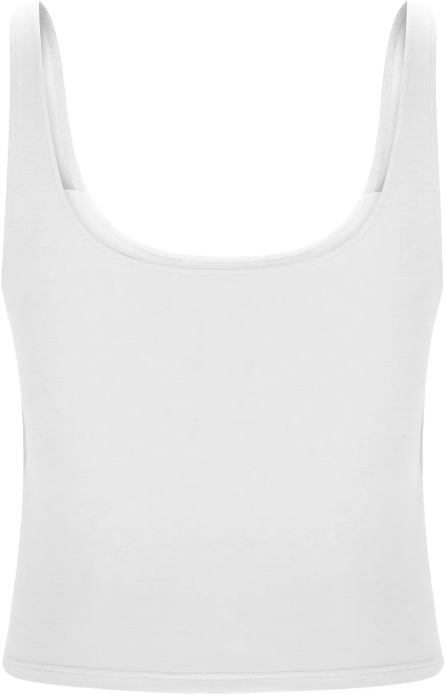 Tank Top with Built in Bra for Women Casual Summer Sleeveless Gym Crop Tops U Neck Workout Athletic Yoga Shirts